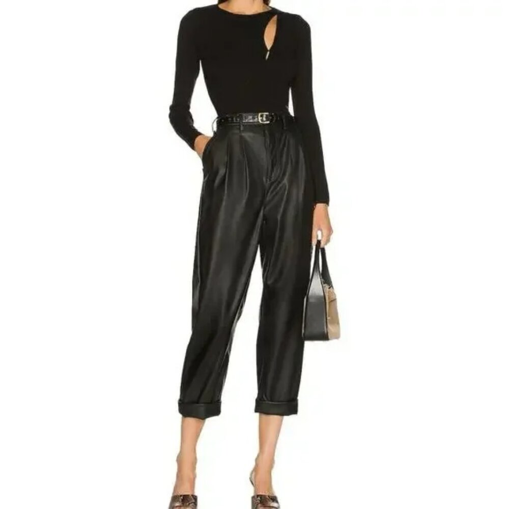 NWOT! 228.00 ANTHROPOLOGIE'S PISTOLA KELLIN FAUX LEATHER PANTS